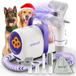 oneisall Dog Hair Vacuum & Dog Grooming Kit/Low Noise Dog Grooming Vacuum12kpa,Dog Vacuum for Shedding Grooming for Pet Hair&Home Cleaning