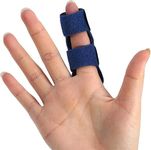 Cetaplast Finger Splints Finger Straightener Finger Support Finger Stabilizer Brace for Broken, Strained, Sprained, Swollen Fingers, Arthritis or Tendinitis (Blue)