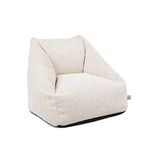 rucomfy Beanbags Kids Snuggle Bean Bag Chair - Childrens Furniture Bedroom Decor - Toddler Armchair Seat for Boys and Girls - Arrives Pre Filled - 50 x 46 x 48cm (Oat)