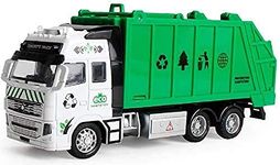 MANAKI ENTERPRISE Kid Diecast Metal City Sanitation Truck- Friction Powered, Garbage Truck With Top Open Dumper- 1:16, Garbage Lifter Truck(Garbage Truck)