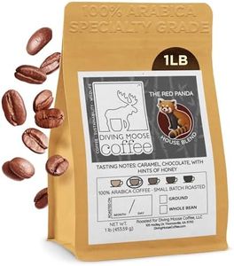 Diving Moose Coffee - The Red Panda House Blend Medium Light Roast (16oz / 1 LB) - Specialty Grade Small-Batch Roasted to Order Smooth Not Bitter