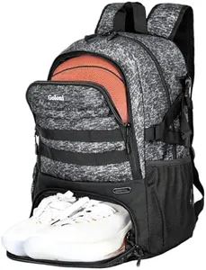 Goloni | Large basketball backpack bag with shoe and ball compartment, soccer backpack, baseball, softball, volleyball sport bag, travel gym backpack, basketball training equipment Water Resistant