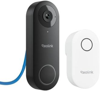 Reolink PoE Video Doorbell Camera Wired with Chime, 5MP Super HD Smart Video Doorbell V2 with Camera, 180° Diagonal View, Human Detection, Two-Way Audio, Remote Access, Waterproof, Video Doorbell PoE