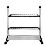 EASY BIG Fishing Rod Rack - Aluminum Alloy Rod Holder, Holds Up to 24 Rods, Fishing Pole Storage Organizer for Garage or Home