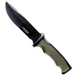 Alphasteel Fixed Blade Knife "Ghost" Survival of the Fittest - 9 Inch Fixed Blade Alpha Gear for Hunting, Survival, Utility, Camping, Tactical, and Outdoor | Alphasteel V2.1 (Army Green)