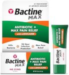 Bactine MAX Antibiotic + Pain Relieving Ointment - Antibiotic Ointment with Lidocaine - Pain + Itch Relief for Minor Cuts & Scrapes & Burns - Lidocaine Numbing Cream - 0.5oz