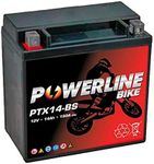 PTX14-BS Powerline Factory Sealed Motorcycle Battery 12V 14Ah