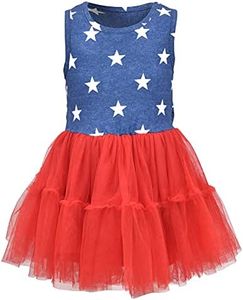 Unique Baby Girls Patriotic 4th of July Tutu Dress (3t,USA)