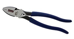 Ideal Electrical 30-430 Standard Side-Cutting Pliers - 9.5 in., Linesman Pliers with New England Nose, Crimping Die, Fish Tape Puller, PVC Grip Handles