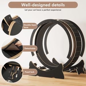Mondeer XL Cat Exercise Wheel – Large Indoor Running Wheel for Cats