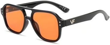 OUWEN Retro Orange Lens sunglasses 