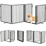 Metal Freestanding Dog Gates with D
