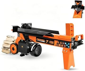 PROYAMA Log Splitter 6.5 Ton, Wood Splitter Electric Powered 15Amp, with Hydraulic Ram, Electric Firewood Splitting Machine, Horizontal