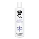 John Paul Pet Super Bright Shampoo for Dogs and Cats, Highlighting Formula Safely Whitens and Brightens Fur, 16-Ounce