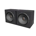 JBL Stage 1200D Subwoofer Car Set Double Housing - 2 x 1000 Watt Harman Kardon Bass Box - Dual 12 Inch | 300 mm | 30 cm Radio Bass Boxes in Bass Reflex Slot Port Box, Black