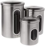 Fox Run 6103 Canister Set, Stainless Steel, 3-Piece