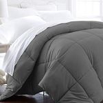 Beckham Hotel Collection 1600 Series - Lightweight - Luxury Goose Down Alternative Comforter - Hotel Quality Comforter and Hypoallergenic - King/Cali King - Slate Gray