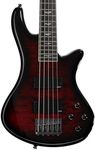Schecter Stiletto Extreme-5 Bass Guitar, Black Cherry
