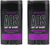 Art of Sport Men’s Antiperspirant, Sandalwood, Made with Natural Botanicals, Made for Athletes, Defy Scent, 2.7 Ounce (Pack of 2)