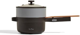 Our Place Perfect Power Pot | Compact 5-in-1 Electric Pot With Steamer, Spatula & More| Portable Cooking Pot with with Nonstick Coating | Char