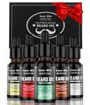 Beard Oil Fathers Day Dad Gifts: Christmas Stocking Fillers Valentines Birthday Gift for Men Him Boyfriend Husband, Unscented Sandalwood Cedarwood Natural Ingredient Beard Soften, Nourish, Strengthen