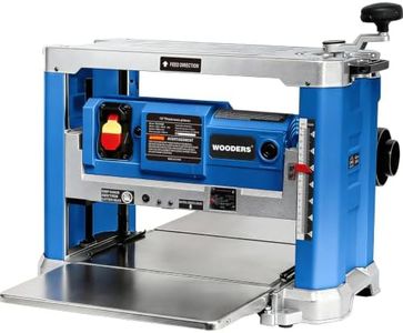 WOODERS 13-Inch Benchtop Thickness Planer, 15A Wood Planer with 4 HSS Blades, 2000W All Copper Motor, Overload Protection for Woodworking