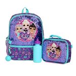 Girls 4PC L.O.L. Surprise Licensed Backpack and Lunch Set