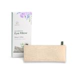 Wiselife Eye Pillow for Relaxation, 100% Cotton Linen, Small,Perfect for Sleeping, Yoga, Meditation | Gifts for Women, Birthday, Teachers | Natural Beige