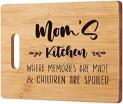 Mom Gifts for Mom Birthday, Cutting Board Gift for Mother, Cute Mom Gifts from Daughter Son, Mom Gift for Mother's Day-Mom's Kitchen WHERE MEMORIES ARE MADE