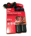 Utilitech 6-Outlet Power Strip with Built-In Circuit Breaker 2-Pack