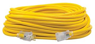 Southwire 01689 12/3 Made in America Insulated Outdoor Extension Cord with Lighted End, 100-foot