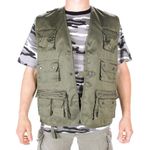 Mil-Tec Men's hunting-u Vest, olive, L