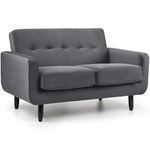 WeDoSofas - OLSO 2 Seater Sofa - Lavish Velvet Sofa 2 Seater, Ideal Sofa for Living Room or Sofa for Bedroom, Stylish Living Room Chair, Chair for Bedroom (Graphite Grey)