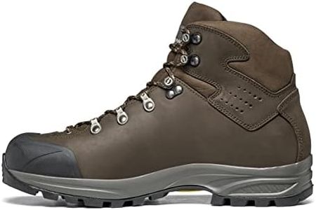 SCARPA Men's Kailash Plus GTX Waterproof Gore-Tex Leather Boots for Backpacking and Hiking, Dark Coffee, 9-9.5 Wide