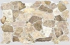 Retro-Art 3D Wall Panels, Wild Stone in Brown Beige Grey, PVC, 38.7" x 25", Cover 33.59 ft² 245WB (5 Pack (33.59 ft²))