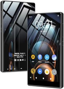 80GB MP3 Player with Bluetooth and WiFi, Built-in Speakers, Diofox Music Player with Spotify, Pandora, Amazon Music, 5-inch Android Portable MP3&MP4 Player for Kids Player for Libby, Audible (Black)