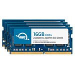 OWC 64GB (4 x 16GB) PC19200 DDR4 2400MHz SO-DIMMs Memory Compatible with 27" iMac (Mid 2017), and Compatible PCs