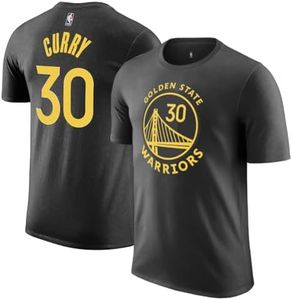 Stephen Curry Golden State Warriors NBA Kids Youth 4-20 Black Statement Edition Performance Jersey T-Shirt (Size 10-12)