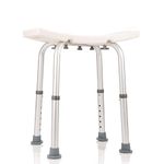 Dr. Maya Adjustable Shower Stool, Anti-Slip Shower Bench for Seniors & Adults, Lightweight Shower Seat for Inside of Shower | Bath Tub Shower & Bathroom Stool | 136 Kg Capacity