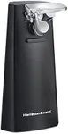 Hamilton Beach Electric Automatic Can Opener with Easy-Clean Detachable Cutting Lever, Cord Storage, Knife Sharpener, Black (76702)