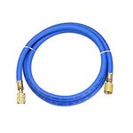 uxcell Charging Hose Tube, 1/4 SAE to 5/16 SAE Thread 4.92Ft Length 800PSI Tube, for Home Air Conditioner Refrigeration Maintenance, Blue