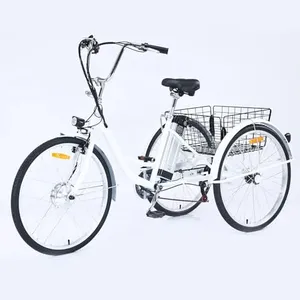 Garvee Adult Tricycle, 7 Speed Tricycle for Adults, 26 inch 3 Wheel Bikes for Adults with Baskets, Adult Tricycles for Women Seniors Men, Three Wheel Bike for Adults, 330 lb White