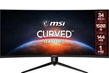 MSI Optix MAG342CQR 34 Inch (86.36 cm) Curved Gaming LCD Monitor - 21:9 UWQHD 3440 x 1440 Pixels, 1ms Response Time/1500R/144Hz/Night Vison/AMD Adaptive Sync/Mystic Light RGB, Black