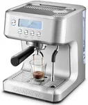 CASABREWS Espresso Machine with LCD Display, Barista Cappuccino Maker with Milk Frother Steam Wand, Professional Latte Coffee Machine with Adjustable Extraction Temperature, Gifts for Dad, Mom