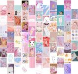 70pcs Danish Pastel Wall Collage Kit Aesthetic Pictures, Posters Matisse Wall Art Prints Preppy Room Decor 4"x6" for Teens Girls Women Dorm Bedroom (Kawaii Wall Collage Kit)