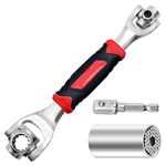 YHSWIN Socket Wrench 8 in 1, 8-19mm Universal Socket Wrench with 360 Degree Rotating Head and Socket Multi-Function Spanner Tool Set for Furniture Repair and Auto Repair