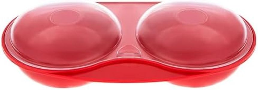 Easy Cook NS606R Microwave Egg Poacher, red, 2 Cup