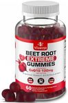 VITAMIZED Extreme Beetroot Formula & COQ10 100mg with Grape Seed Extract, for Circulation Energy & Flow, 1500mg Beet Root Gummies Extract Gluten Free 60