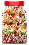 Broadway Candy Sweets Jar - Jelly Belly Pyramid Jar - Approximately 50 Pyramid Bags Filled with an Assortment of Jelly Beans - Variety of Flavours - Perfect for Parties & Portion-Controlled Snacking