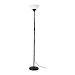 IKEA NOT Tall Black Floor Lamp Single Uplighter